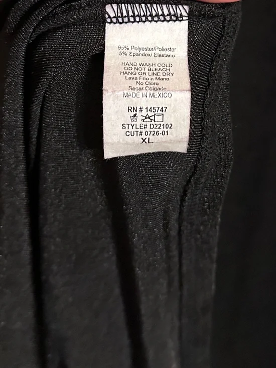 Fashion Nova Full Grown Twist-Front Bat Wing Midi Dress w Front Slit, Black, XL - Picture 8 of 10